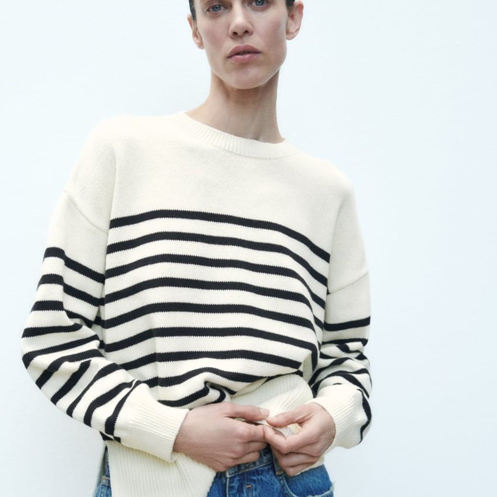 Zara Striped Knit Sweater